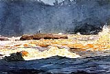 Fishing the Rapids Saguenay by Winslow Homer